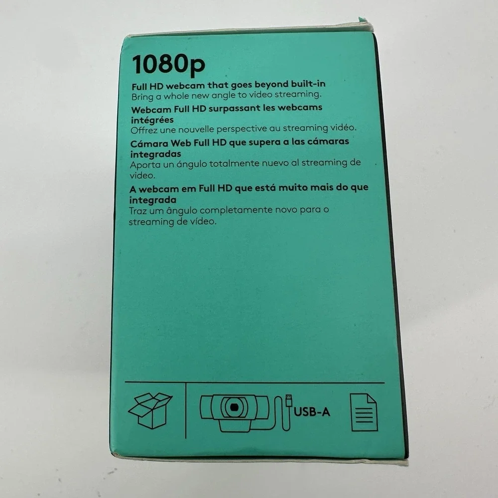 Logitech 1080p Webcam Pro Stream 30fps New